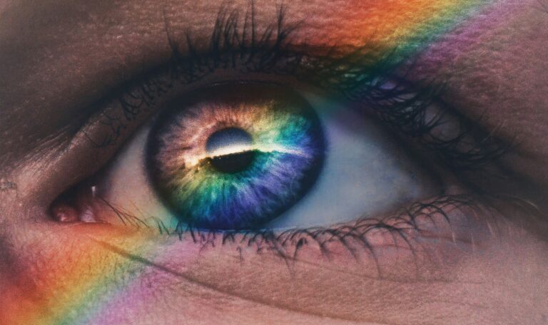 Райдужка ока людини крупним планом